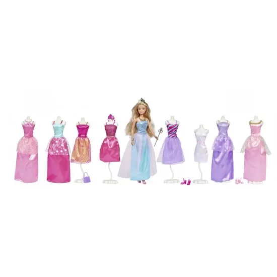 Set papusa Steffi Fashion Deluxe cu accesorii 23 piese Set papusa Steffi Fashion Deluxe cu accesorii 23 piese