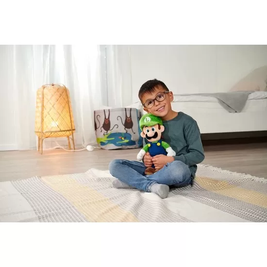 Jucarie plus Super Mario Luigi 30 cm Jucarie plus Super Mario Luigi 30 cm