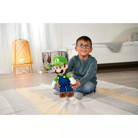 Jucarie plus Super Mario Luigi 30 cm Jucarie plus Super Mario Luigi 30 cm