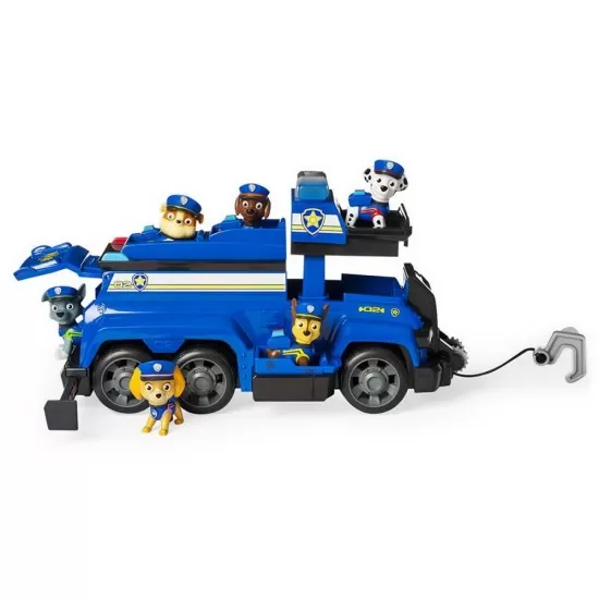 Super masina de politie Chase cu 6 catelusi Paw Patrol Super masina de politie Chase cu 6 catelusi Paw Patrol