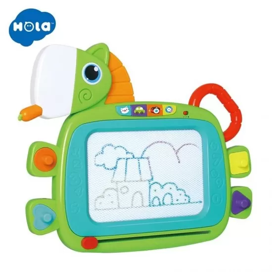 Tablita magnetica cu muzica si lumini Hola Toys Tablita magnetica cu muzica si lumini Hola Toys