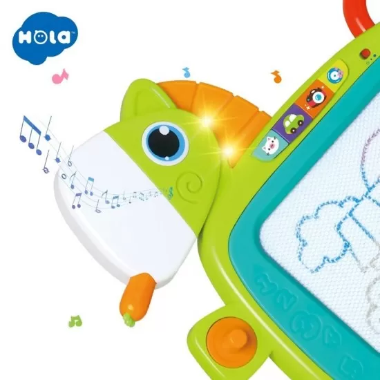 Tablita magnetica cu muzica si lumini Hola Toys Tablita magnetica cu muzica si lumini Hola Toys