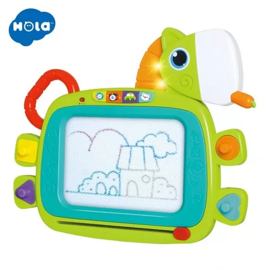 Tablita magnetica cu muzica si lumini Hola Toys Tablita magnetica cu muzica si lumini Hola Toys