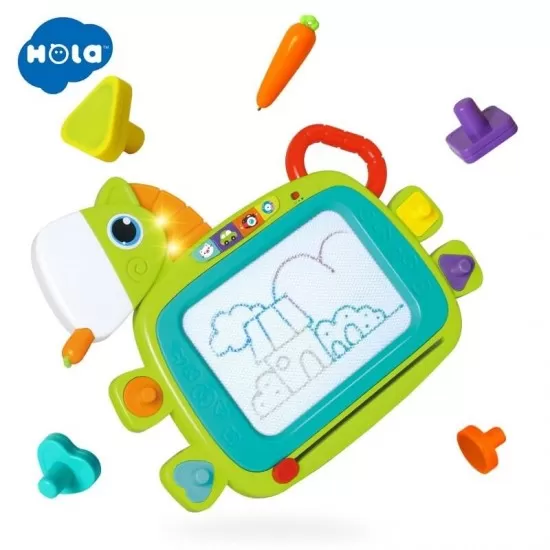 Tablita magnetica cu muzica si lumini Hola Toys Tablita magnetica cu muzica si lumini Hola Toys