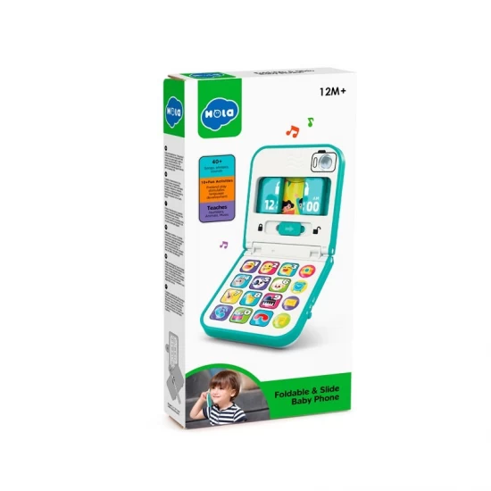 Telefon interactiv pentru copii pliabil si glisant Hola Toys Telefon interactiv pentru copii pliabil si glisant Hola Toys