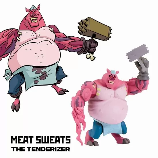 Figurina Meat Sweats cu accesorii Testoasele Ninja Figurina Meat Sweats cu accesorii Testoasele Ninja