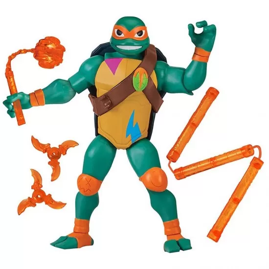Figurina Michelangelo gigant cu accesorii de lupta Testoasele Ninja Figurina Michelangelo gigant cu accesorii de lupta Testoasele Ninja