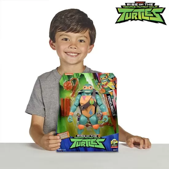 Figurina Michelangelo gigant cu accesorii de lupta Testoasele Ninja Figurina Michelangelo gigant cu accesorii de lupta Testoasele Ninja