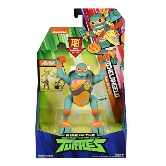 Figurina Michelangelo cu functie sonora Testoasele Ninja Figurina Michelangelo cu functie sonora Testoasele Ninja