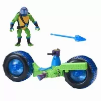 Vehicul cu figurina Leonardo Testoasele Ninja 