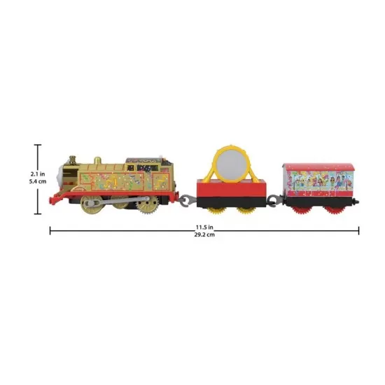 Locomotiva Golden Thomas motorizata cu 2 vagoane si accesorii Locomotiva Golden Thomas motorizata cu 2 vagoane si accesorii
