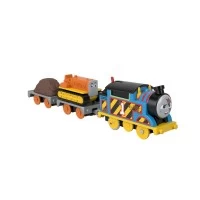 Locomotiva motorizata Thomas and Terence echipa pe santier cu 2 vagoane