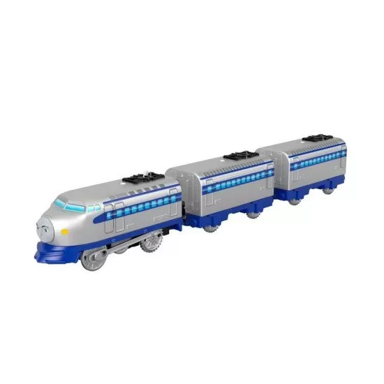 Locomotiva motorizata Thomas Kenji cu 2 vagoane si accesorii Locomotiva motorizata Thomas Kenji cu 2 vagoane si accesorii