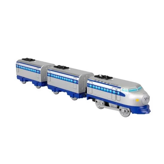 Locomotiva motorizata Thomas Kenji cu 2 vagoane si accesorii Locomotiva motorizata Thomas Kenji cu 2 vagoane si accesorii