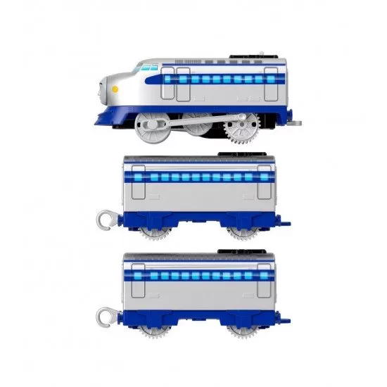 Locomotiva motorizata Thomas Kenji cu 2 vagoane si accesorii Locomotiva motorizata Thomas Kenji cu 2 vagoane si accesorii