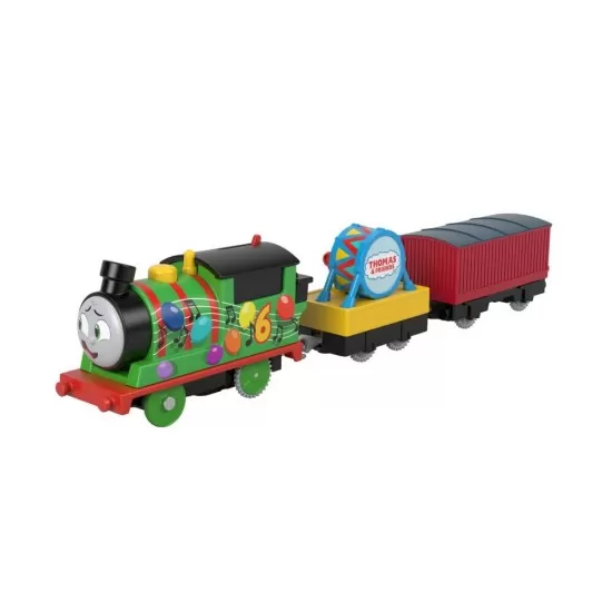 Locomotiva motorizata Percy cu 2 vagoane Locomotiva motorizata Percy cu 2 vagoane