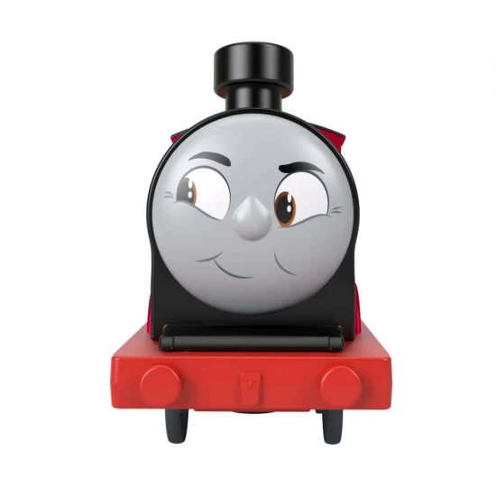 Locomotiva motorizata Thomas Splash Tank James cu 2 vagoane Locomotiva motorizata Thomas Splash Tank James cu 2 vagoane