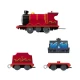 Locomotiva motorizata Thomas Splash Tank James cu 2 vagoane Locomotiva motorizata Thomas Splash Tank James cu 2 vagoane