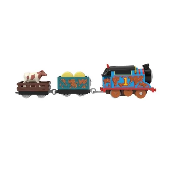 Locomotiva motorizata Thomas cu 2 vagoane