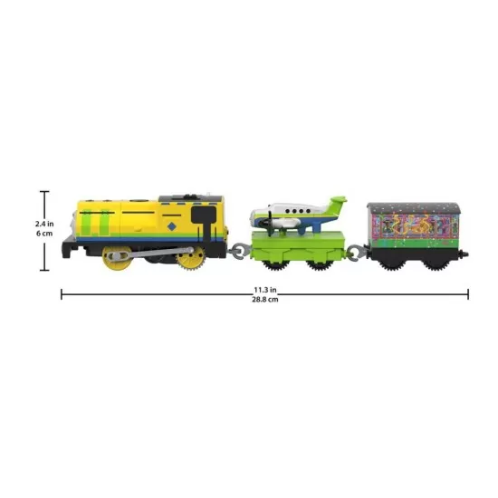 Set locomotiva Thomas Raul si Emerson motorizata cu 2 vagoane si accesorii Set locomotiva Thomas Raul si Emerson motorizata cu 2 vagoane si accesorii