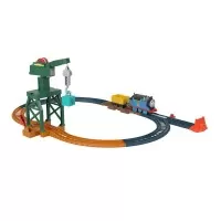 Set de joaca Thomas cu locomotiva Cranky motorizata si accesorii