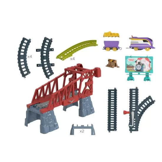 Set de joaca Thomas cu locomotiva Kana motorizata si accesorii Set de joaca Thomas cu locomotiva Kana motorizata si accesorii