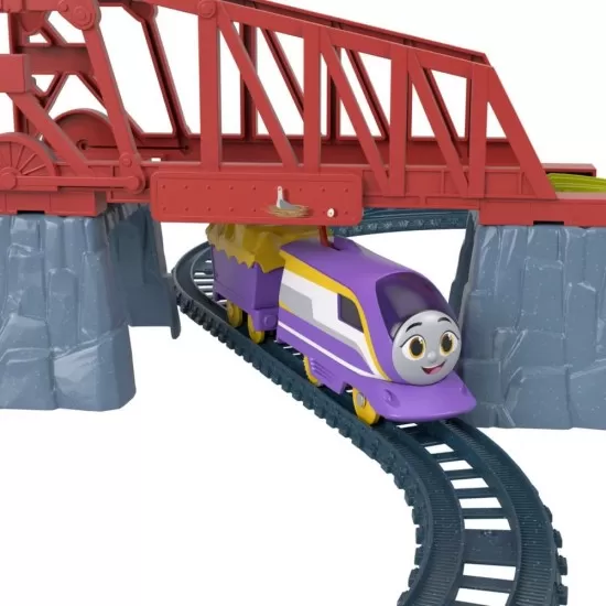 Set de joaca Thomas cu locomotiva Kana motorizata si accesorii Set de joaca Thomas cu locomotiva Kana motorizata si accesorii