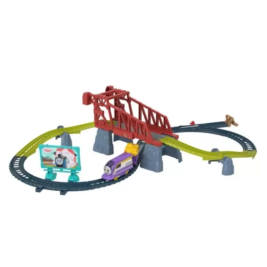 Set de joaca Thomas cu locomotiva Kana motorizata si accesorii Set de joaca Thomas cu locomotiva Kana motorizata si accesorii