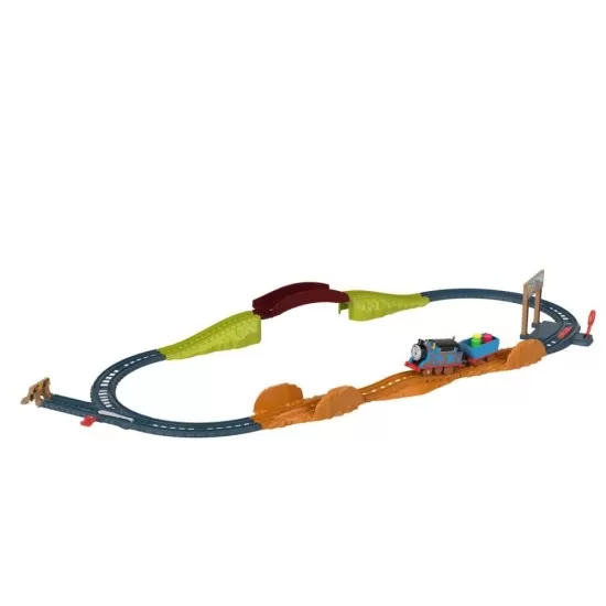 Set de joaca Thomas cu locomotiva Muddy motorizata si accesorii