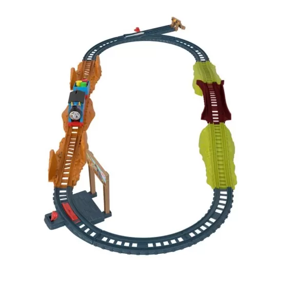 Set de joaca Thomas cu locomotiva Muddy motorizata si accesorii