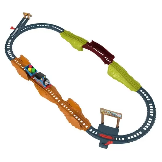 Set de joaca Thomas cu locomotiva Muddy motorizata si accesorii