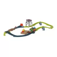 Set de joaca Thomas cu locomotiva Percy motorizata si accesorii
