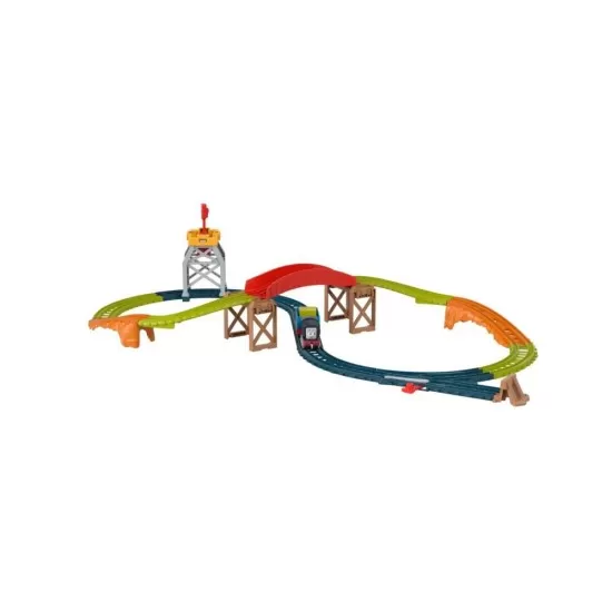 Set de joaca Thomas cu locomotiva Push Along Diesel si accesorii Set de joaca Thomas cu locomotiva Push Along Diesel si accesorii