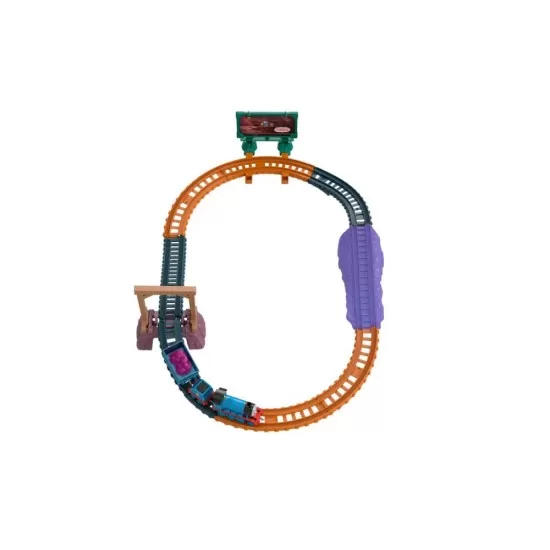 Set de joaca Thomas cu locomotiva Push Along Gordon si accesorii Set de joaca Thomas cu locomotiva Push Along Gordon si accesorii