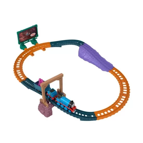 Set de joaca Thomas cu locomotiva Push Along Gordon si accesorii Set de joaca Thomas cu locomotiva Push Along Gordon si accesorii