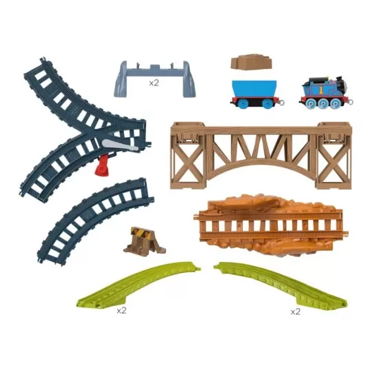 Set de joaca Thomas cu locomotiva Push Along Thomas si accesorii Set de joaca Thomas cu locomotiva Push Along Thomas si accesorii