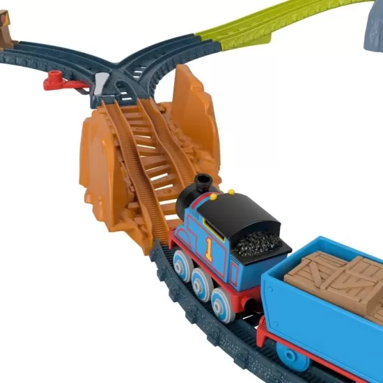 Set de joaca Thomas cu locomotiva Push Along Thomas si accesorii Set de joaca Thomas cu locomotiva Push Along Thomas si accesorii