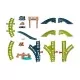 Set de joaca cu locomotiva Push Along Thomas si accesorii Set de joaca cu locomotiva Push Along Thomas si accesorii