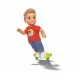 Papusa Evi Love Timmy pe skateboard Papusa Evi Love Timmy pe skateboard