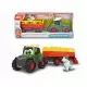 Tractoras cu remorca pentru animale cu figurina vacuta Tractoras cu remorca pentru animale cu figurina vacuta