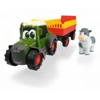 Tractoras cu remorca pentru animale cu figurina vacuta
