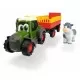 Tractoras cu remorca pentru animale cu figurina vacuta Tractoras cu remorca pentru animale cu figurina vacuta