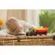 Tractoras cu remorca pentru animale cu figurina vacuta Tractoras cu remorca pentru animale cu figurina vacuta