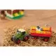 Tractoras cu remorca pentru animale cu figurina vacuta Tractoras cu remorca pentru animale cu figurina vacuta