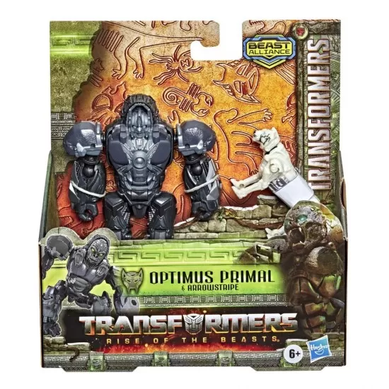 Set 2 figurine Optimus Primal si Arrowstripe Transformers 7 Beast Alliance 
