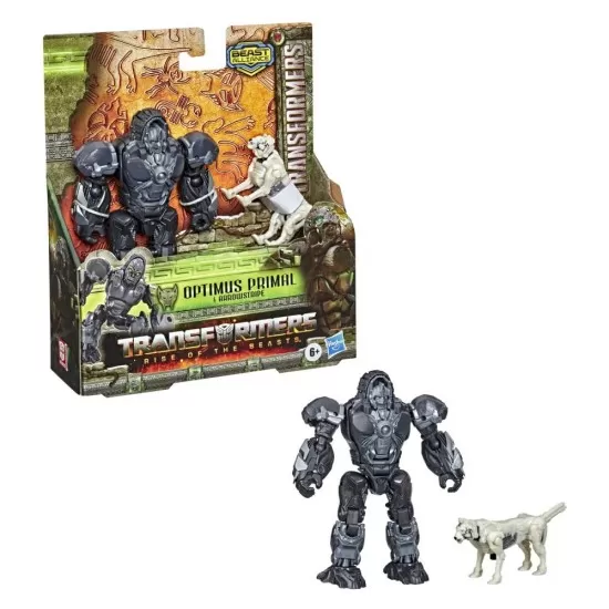 Set 2 figurine Optimus Primal si Arrowstripe Transformers 7 Beast Alliance 