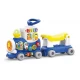 Trenulet 4 in 1 ride on Hola Toys albastru Trenulet 4 in 1 ride on Hola Toys albastru