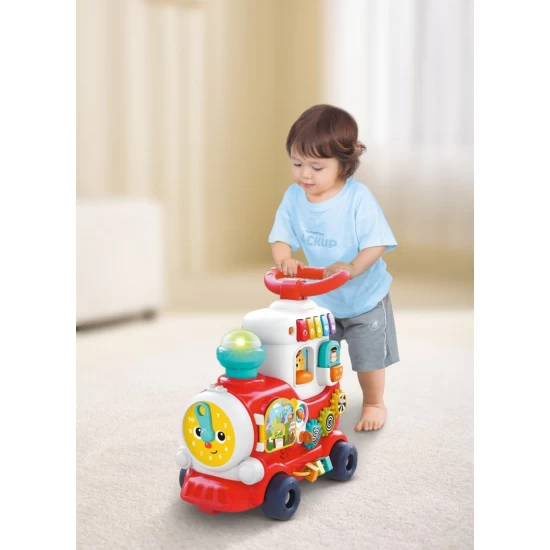 Trenulet 4 in 1 ride on Hola Toys rosu