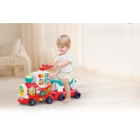Trenulet 4 in 1 ride on Hola Toys rosu
