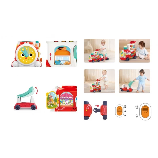 Trenulet 4 in 1 ride on Hola Toys rosu